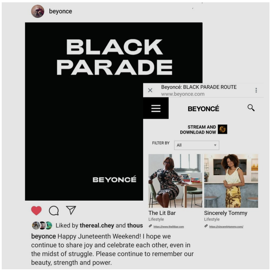 Beyonce Black Parade The Lit. Bar